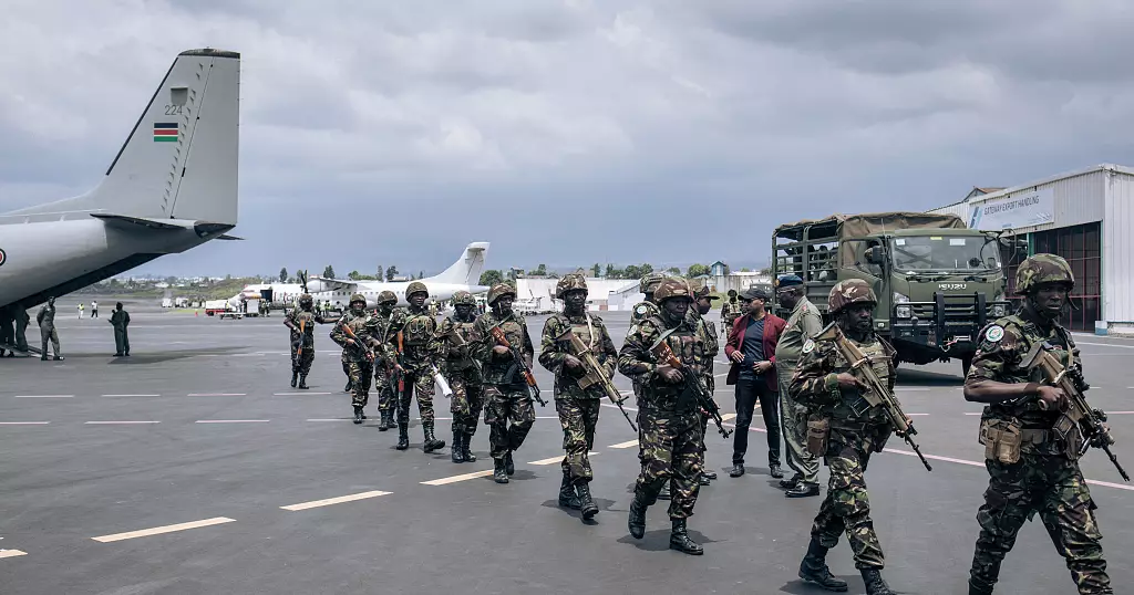 Kenya’s first contingent of soldiers arrives in the eastern region of the DR Congo